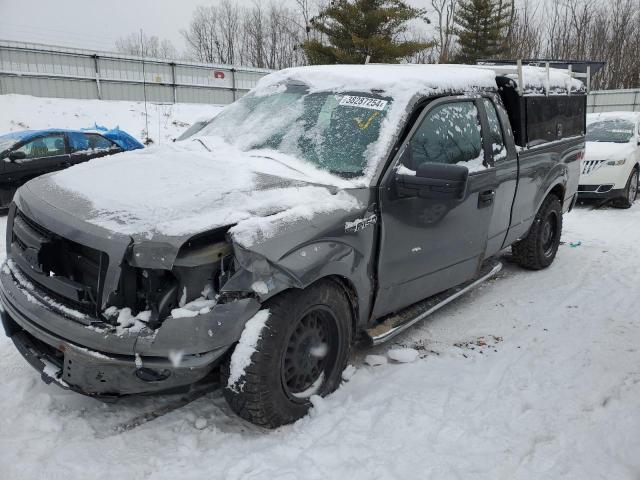 1FTFX1EF2DFA24070 - 2013 FORD F150 SUPER CAB GRAY photo 1