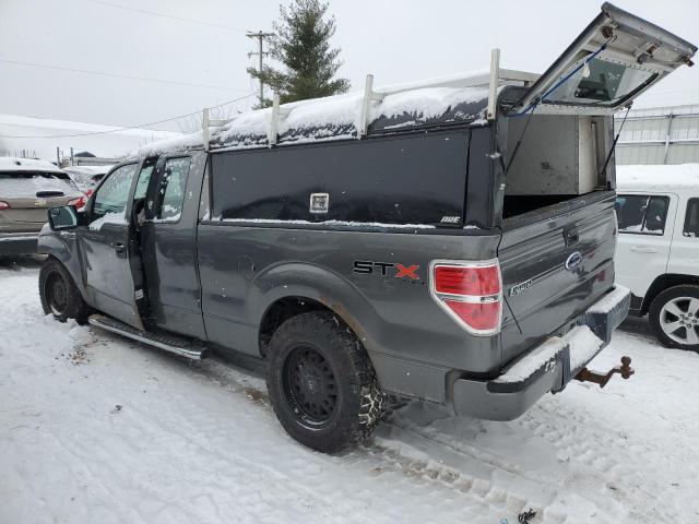 1FTFX1EF2DFA24070 - 2013 FORD F150 SUPER CAB GRAY photo 2