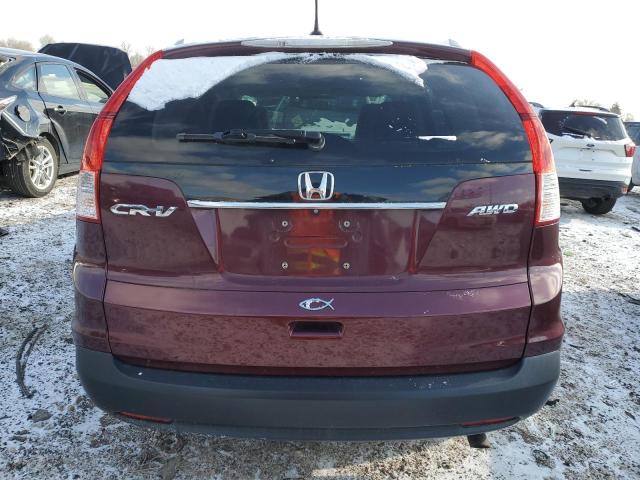 5J6RM4H70EL050370 - 2014 HONDA CR-V EXL BURGUNDY photo 6