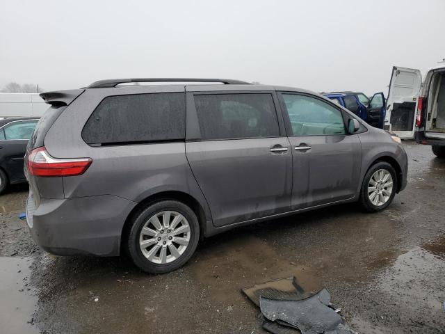 5TDDK3DC5FS108993 - 2015 TOYOTA SIENNA XLE CHARCOAL photo 3