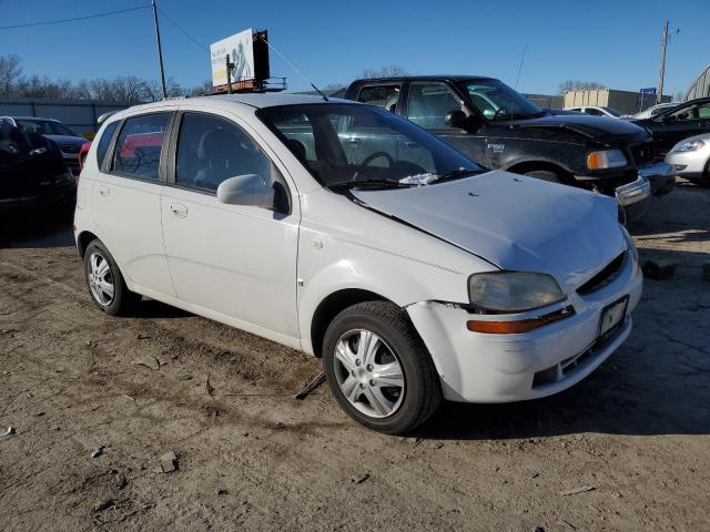 KL1TD66687B781601 - 2007 CHEVROLET AVEO BASE WHITE photo 4