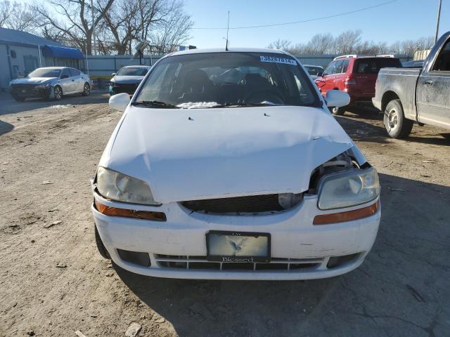 KL1TD66687B781601 - 2007 CHEVROLET AVEO BASE WHITE photo 5