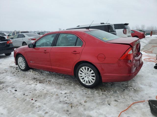 3FADP0L35BR199008 - 2011 FORD FUSION HYBRID RED photo 2