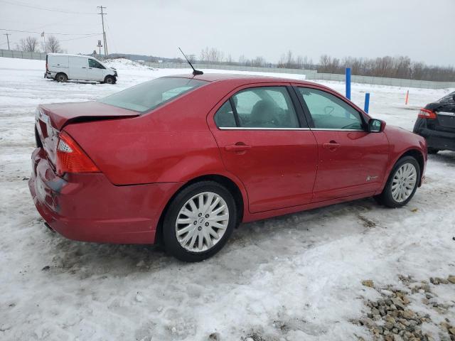 3FADP0L35BR199008 - 2011 FORD FUSION HYBRID RED photo 3