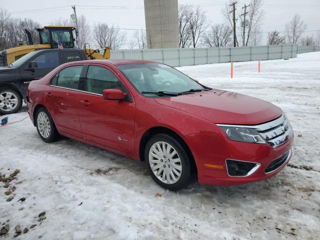 3FADP0L35BR199008 - 2011 FORD FUSION HYBRID RED photo 4