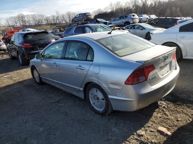 JHMFA36236S017601 - 2006 HONDA CIVIC HYBRID GRAY photo 2