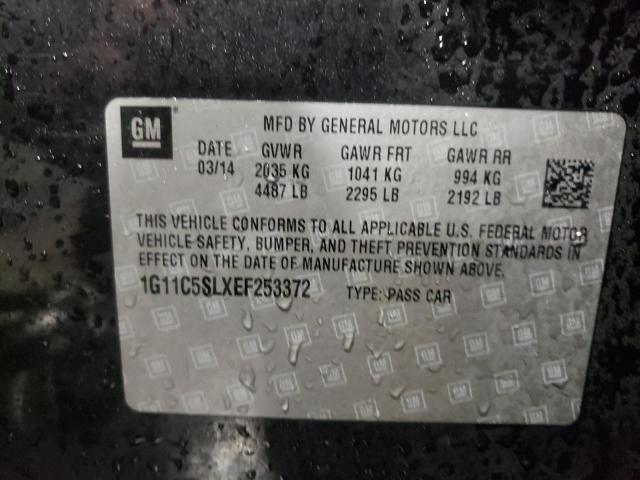 1G11C5SLXEF253372 - 2014 CHEVROLET MALIBU 1LT 黑色 照片 13