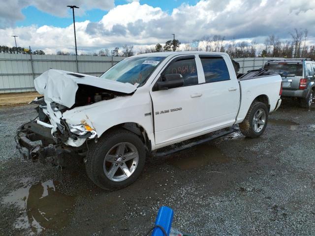 1C6RD7MT8CS327691 - 2012 DODGE RAM 1500 SPORT WHITE photo 1