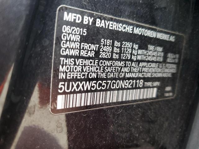 5UXXW5C57G0N92118 - 2016 BMW X4 XDRIVE35I GRAY photo 12