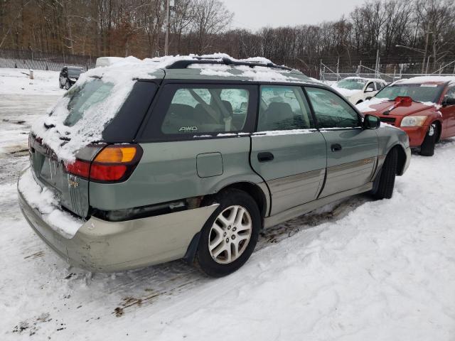 4S3BH665637643861 - 2003 SUBARU LEGACY OUTBACK GREEN photo 3