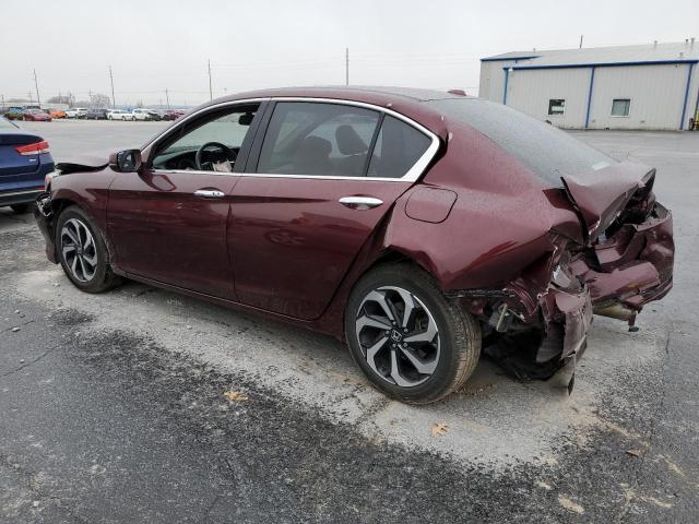 1HGCR2F83HA238184 - 2017 HONDA ACCORD EXL BURGUNDY photo 2