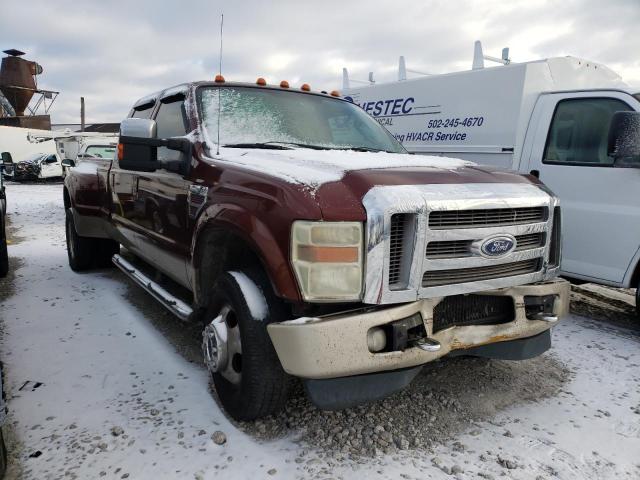 1FTWW33RX8EC23908 - 2008 FORD F350 SUPER DUTY BURGUNDY photo 1