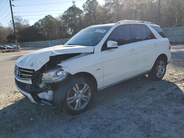 4JGDA5HB0CA012516 - 2012 MERCEDES-BENZ ML 350 4MATIC WHITE photo 1