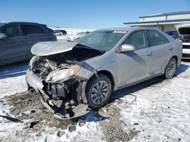 4T1BD1FK2EU116128 - 2014 TOYOTA CAMRY HYBRID SILVER photo 1