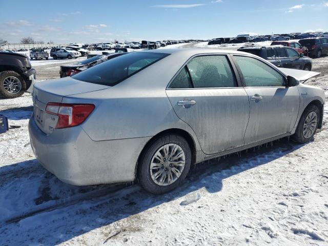 4T1BD1FK2EU116128 - 2014 TOYOTA CAMRY HYBRID SILVER photo 3