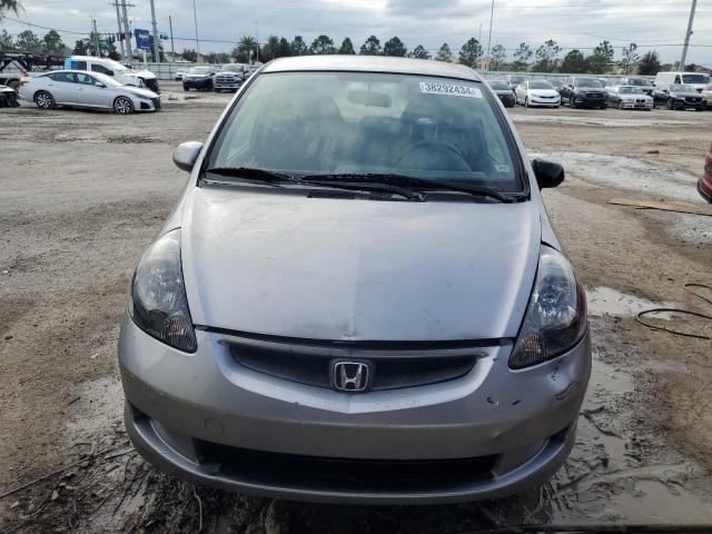 JHMGD38428S031728 - 2008 HONDA FIT GRAY photo 5