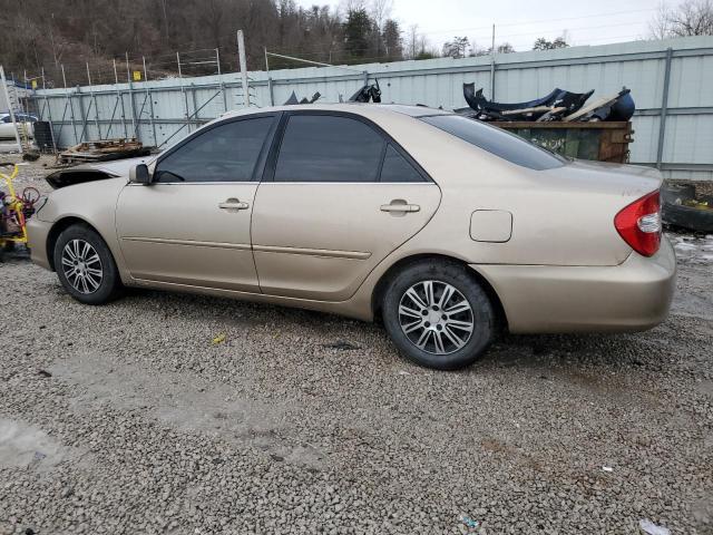 4T1BE32K52U600627 - 2002 TOYOTA CAMRY LE GOLD photo 2