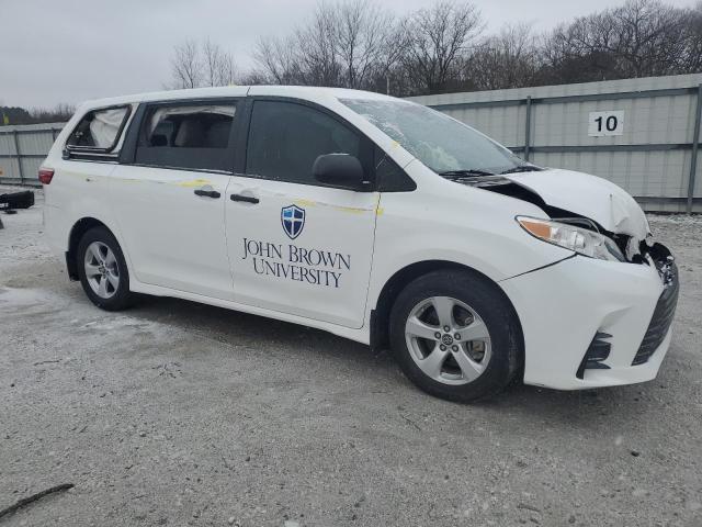 5TDZZ3DC0KS989694 - 2019 TOYOTA SIENNA WHITE photo 4