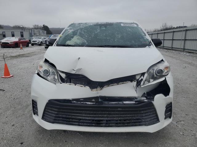 5TDZZ3DC0KS989694 - 2019 TOYOTA SIENNA WHITE photo 5