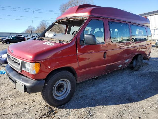 1FBSS31L01HA71624 - 2001 FORD ECONOLINE E350 SUPER DUTY WAGON RED photo 1