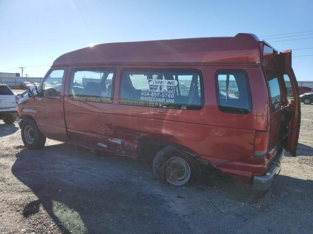 1FBSS31L01HA71624 - 2001 FORD ECONOLINE E350 SUPER DUTY WAGON RED photo 2