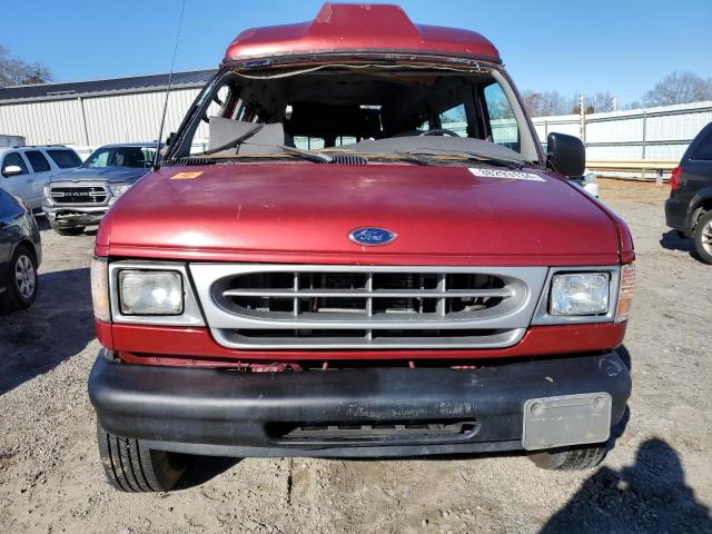 1FBSS31L01HA71624 - 2001 FORD ECONOLINE E350 SUPER DUTY WAGON RED photo 5