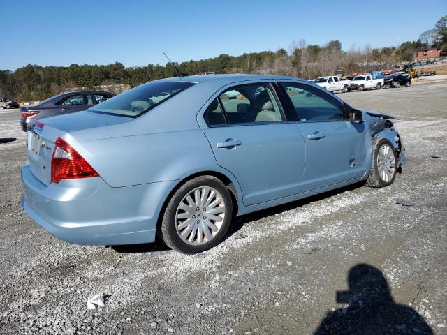 3FADP0L39AR181643 - 2010 FORD FUSION HYBRID TURQUOISE photo 3