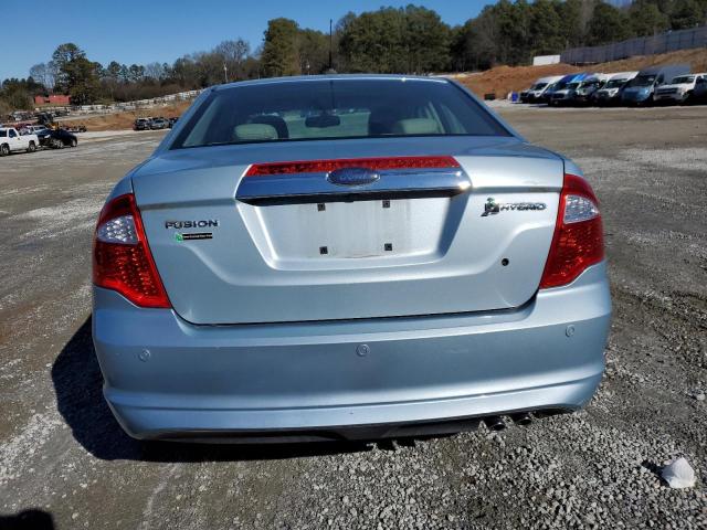 3FADP0L39AR181643 - 2010 FORD FUSION HYBRID TURQUOISE photo 6