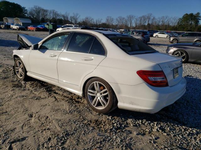 WDDGF4HB3ER305432 - 2014 MERCEDES-BENZ C 250 WHITE photo 2