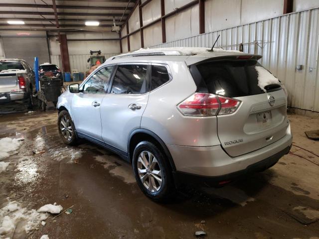 KNMAT2MTXFP562189 - 2015 NISSAN ROGUE S SILVER photo 2