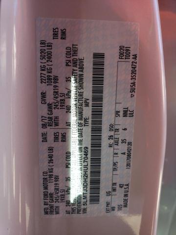 5LMTJ3DH2HUL70469 - 2017 LINCOLN MKC RESERVE WHITE photo 14