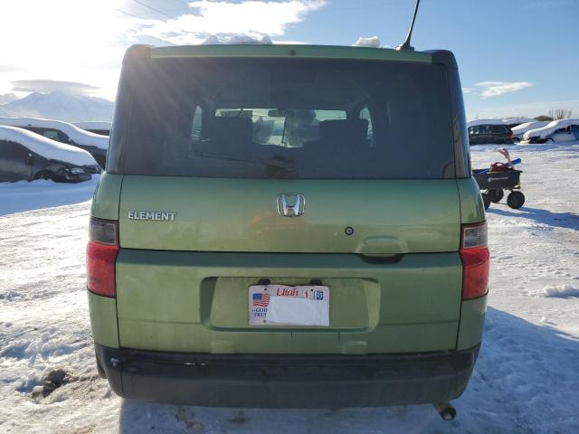 5J6YH28727L010458 - 2007 HONDA ELEMENT EX GREEN photo 6