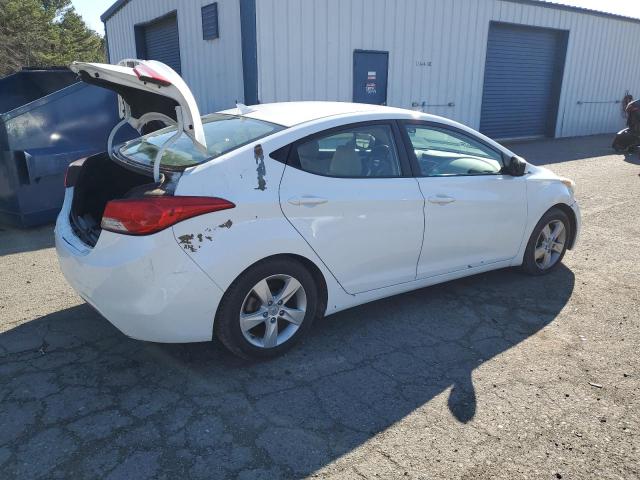 5NPDH4AEXBH000282 - 2011 HYUNDAI ELANTRA GLS WHITE photo 3