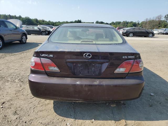 JTHBF30G530127285 - 2003 LEXUS ES 300 MAROON photo 6