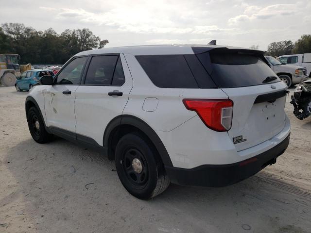 1FM5K8AB5MGB83435 - 2021 FORD EXPLORER POLICE INTERCEPTOR WHITE photo 2