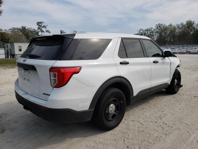 1FM5K8AB5MGB83435 - 2021 FORD EXPLORER POLICE INTERCEPTOR WHITE photo 3