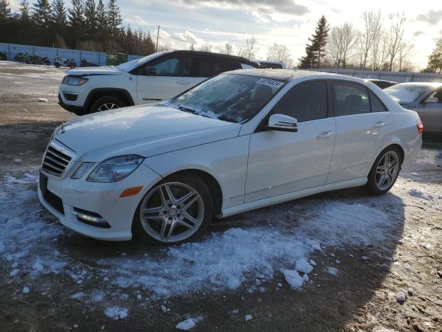 WDDHF8JB5DA767557 - 2013 MERCEDES-BENZ E 350 4MATIC WHITE photo 1