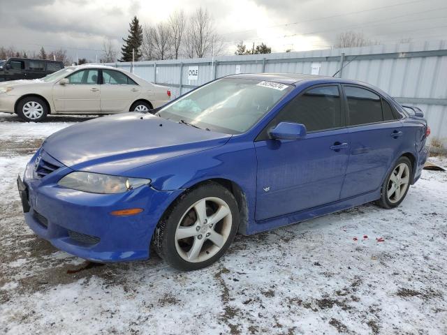 1YVHP85D355M65935 - 2005 MAZDA 6 S BLUE photo 1