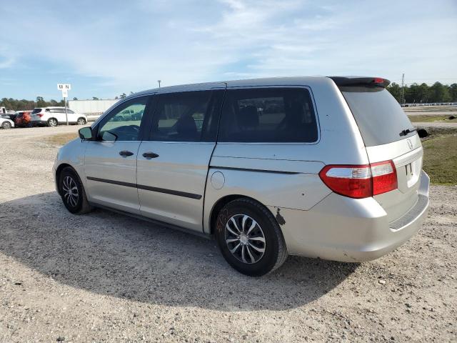 5FNRL38255B131861 - 2005 HONDA ODYSSEY LX SILVER photo 2