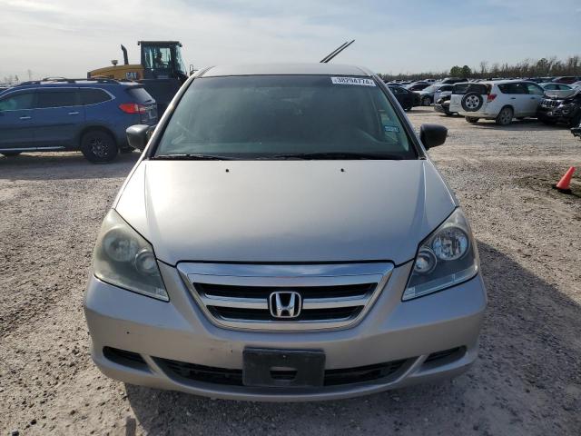 5FNRL38255B131861 - 2005 HONDA ODYSSEY LX SILVER photo 5