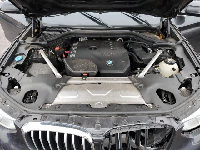 5UX2V1C05M9E55120 - 2021 BMW X4 XDRIVE30I BLACK photo 11