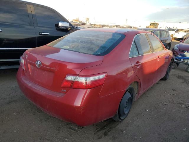 4T1BE46K07U124634 - 2007 TOYOTA CAMRY CE RED photo 3