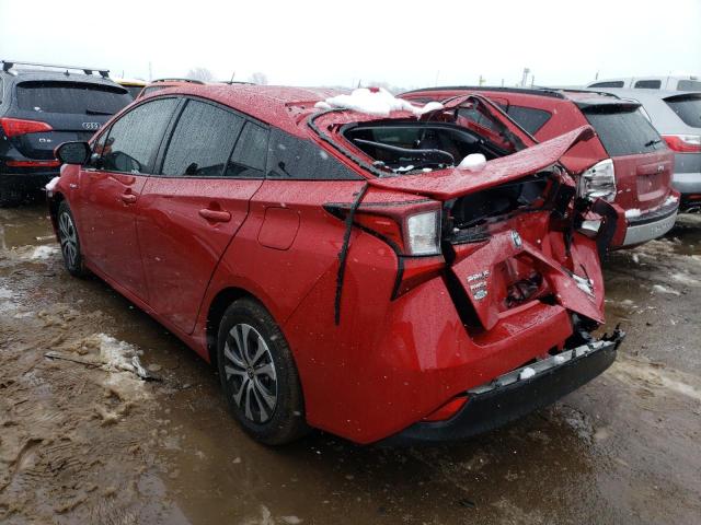 JTDL9RFU7L3019584 - 2020 TOYOTA PRIUS LE RED photo 2