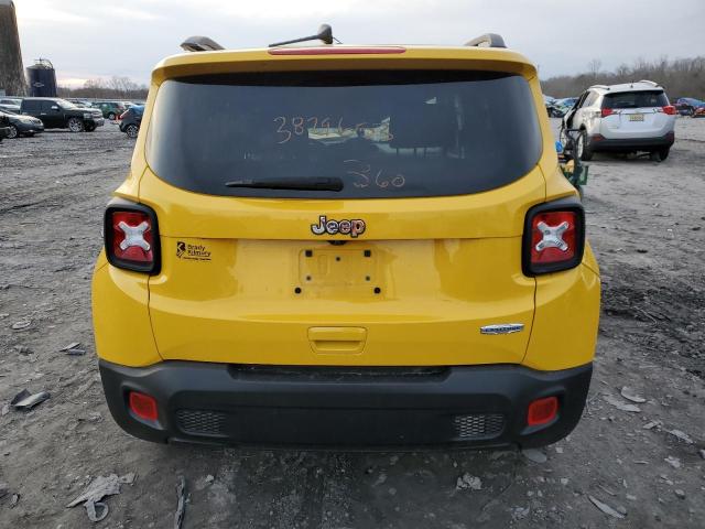 ZACNJABB2KPJ74508 - 2019 JEEP RENEGADE LATITUDE YELLOW photo 6