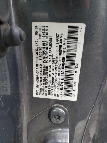 5J6YH1H33AL000486 - 2010 HONDA ELEMENT LX GRAY photo 13