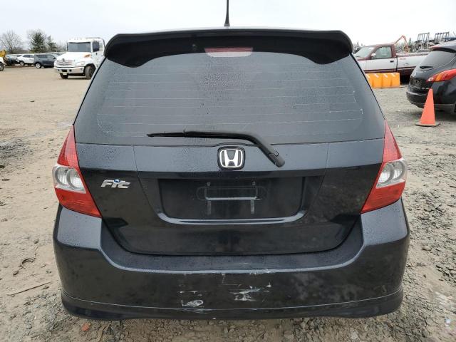 JHMGD38638S016317 - 2008 HONDA FIT SPORT BLACK photo 6