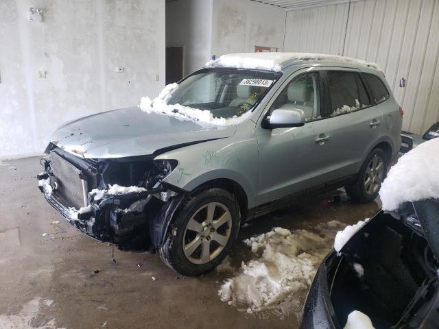 5NMSH73E78H171261 - 2008 HYUNDAI SANTA FE SE BLUE photo 1