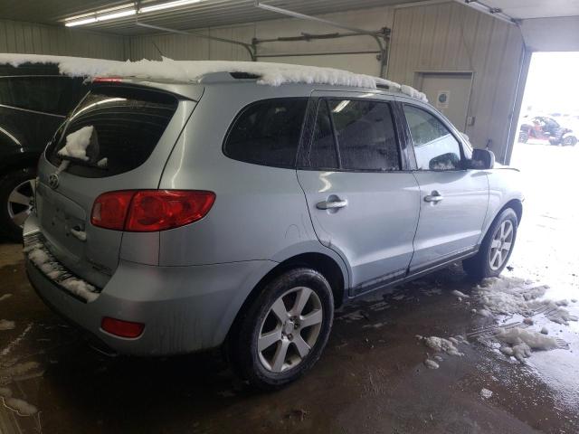 5NMSH73E78H171261 - 2008 HYUNDAI SANTA FE SE BLUE photo 3