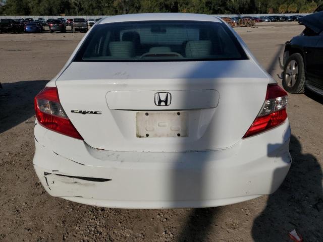 19XFB2F54CE350536 - 2012 HONDA CIVIC LX WHITE photo 6