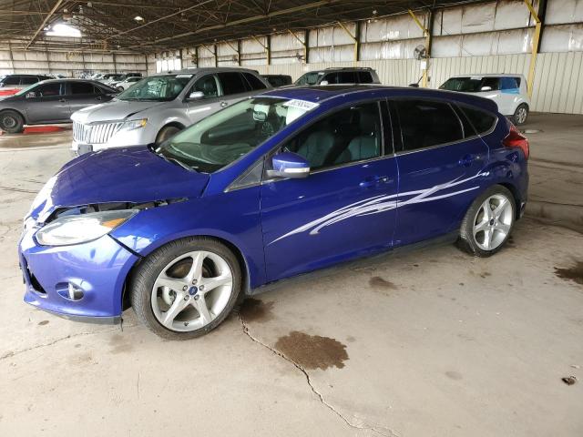 1FADP3N22EL421092 - 2014 FORD FOCUS TITANIUM BLUE photo 1